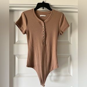 Abercrombie & Fitch Henley Bodysuit in Medium